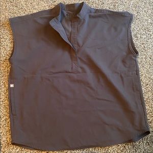 Figs Rafaela Charcoal Top S